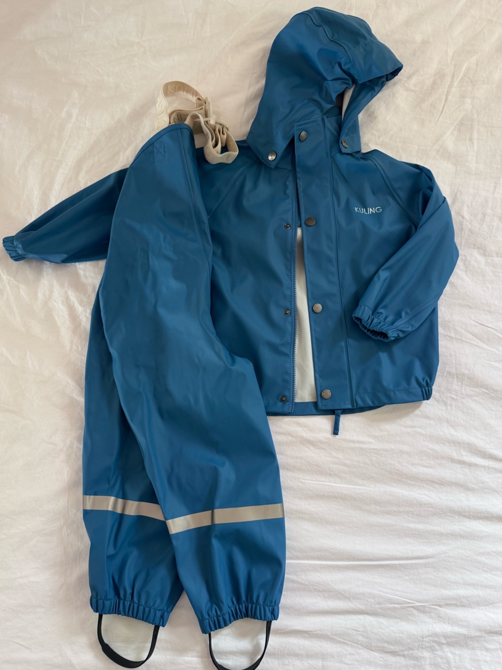 Kuling 98/104 San Marino rain set • jacket and bibs • blue • 3-4 years toddler